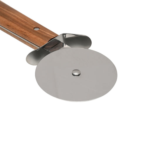 Estia Home Rotella Taglia Pizza in acciaio inox e legno "Allure" 22x7.7x1.8 cm