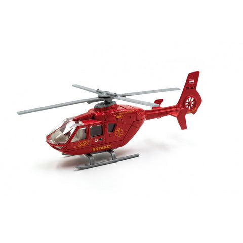 Jaegerndorfer Emergency Helicopter Model, Scale: 1:50 20.5x5x7 cm