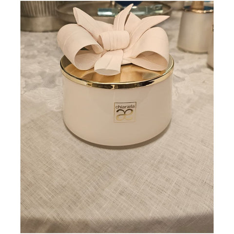 Chiaraela Scatola Eli gigante con fiocco D12.5xH13 cm 4 varianti(1 unità)