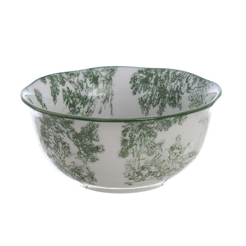 Bol à céréales Blanc Mariclò Toile de Jouy "Affinités électives" D14xH6 cm