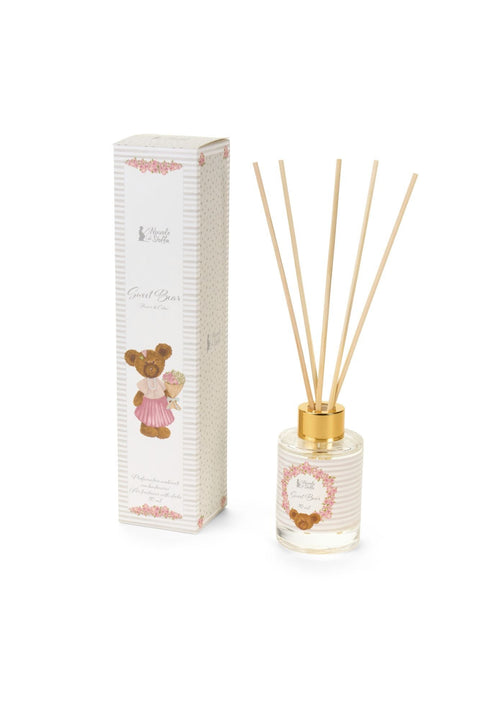Cloth Clouds Room Diffuser in Glass with Cotton Fleur Reeds "Sweet Bear" 70 ml
