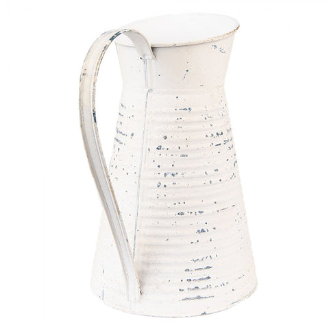 Clayre & Eef Brocca vaso avorio anticato 20x15x24 cm