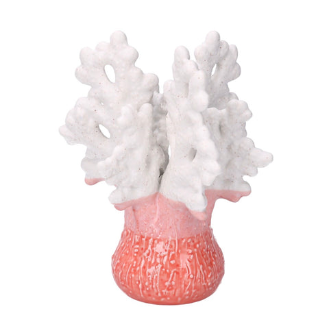 L'Atelier 17 Decoro Corallo mare in ceramica 13x8xH16 cm