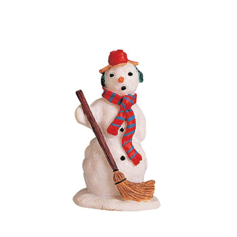 LEMAX Pupazzo di neve "Mister Snowman" in poliresina H6.5 x 4 x 3.8 cm