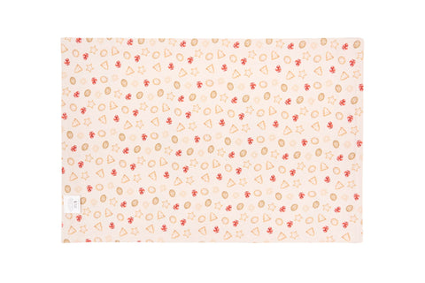 Nuvole di Stoffa Lot de 2 sets de table de Noël en coton 33x50 cm