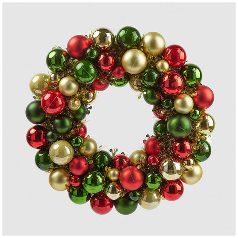 EDG Garland with multicolored Christmas balls D39 cm