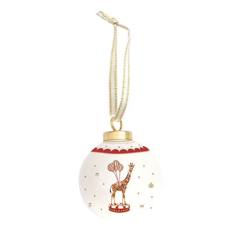 Easy Life Sfera di natale in ceramica "Circus" D7cm 4 varianti(1 unità)