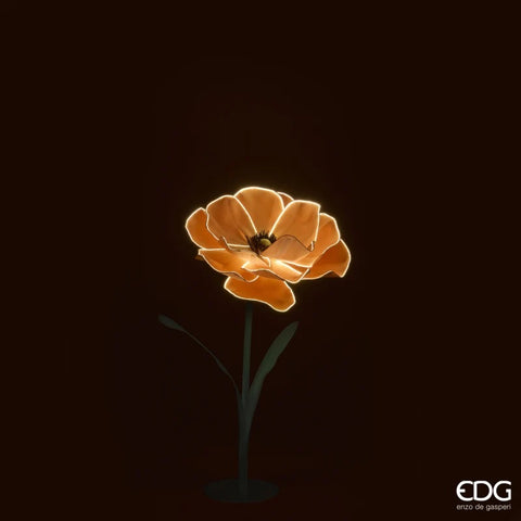 EDG Enzo de Gasperi Fiore Anemone Jumbo grande artificiale luci led D65xH110 cm