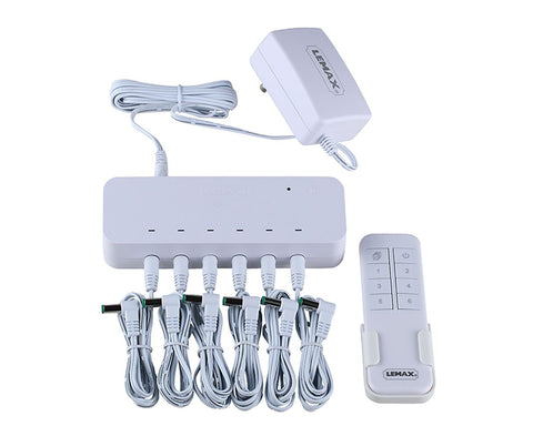 LEMAX Remote Control Box Alimentatore 4.5V con 6 Uscite e Telecomando