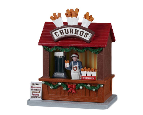 LEMAX Edificio Negozio "Churros" in resina H13.2x11.3x7.2 cm