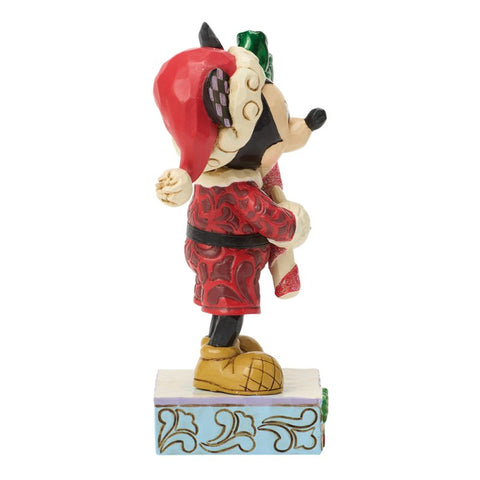 Enesco Disney Jim Shore Statuina Topolino Candy Cane in resina 9x5xH13.5 cm