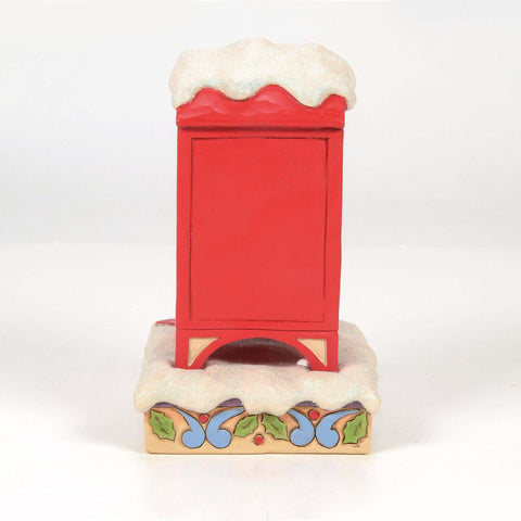 Figurine de Noël Enesco Grinch Boîte aux lettres H15 cm