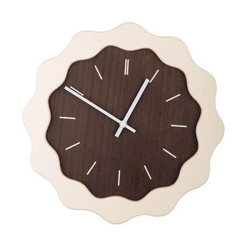 Estia Home Orologio da parete in legno e fibra D35x3.5 cm