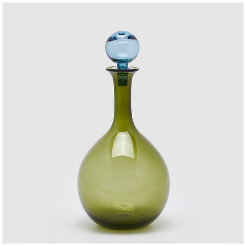 Edg - Enzo de Gasperi Vaso decorativo in vetro verde D21,5xH47 cm
