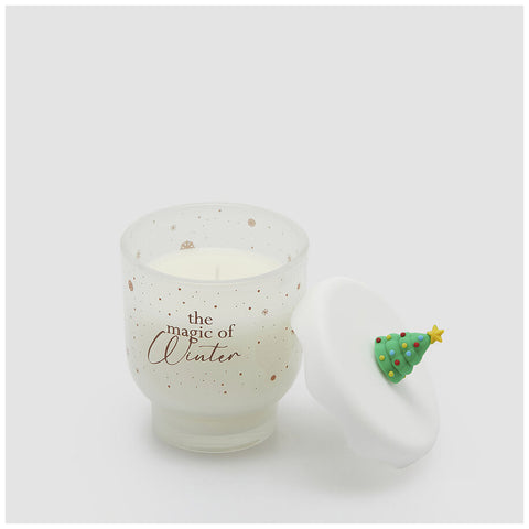 Bougie EDG Enzo De Gasperi « Snowy » D9xH10 cm 3 variantes (1 unité)