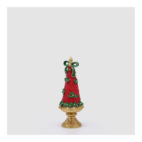 EDG Décoration sapin de Noël en polyrésine D12,5 H34 cm