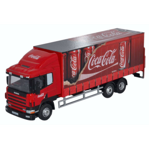 Oxford Diecast Modellino Camion Truck Scania 94D Coca-Cola 6 ruote