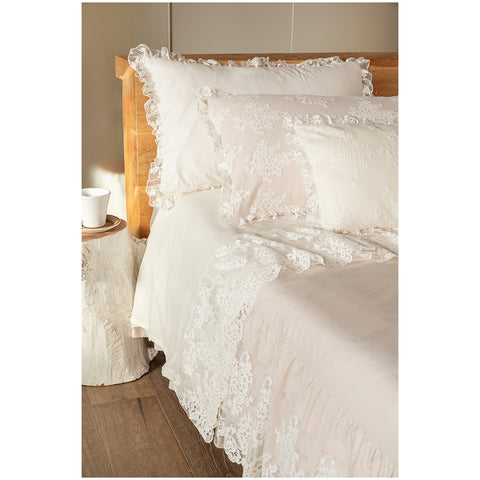 Drap housse double "Promenade Flora" Chez Moi 180x200 cm