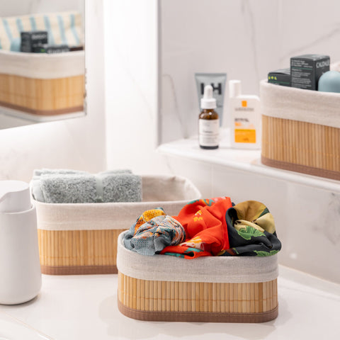 Estia Home Contenitore Organizer in bamboo 24.5x15xH10 cm