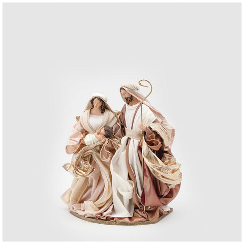 Figurine de la Nativité de la Sainte Famille EDG Enzo De Gasperi en résine H 26 cm