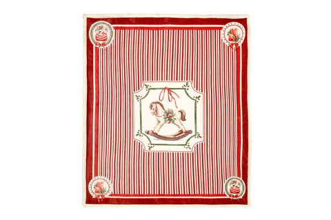ASS PLAID C/COFFRET CADEAU MAGIE DE NOËL 130X160CM