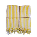 L'Atelier 17 Set 2 asciugamani in cotone con frange "Sorbetto" 11varianti (2pz) - Angelica Home Stabia