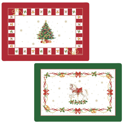 Easy Life Set of 2 Double-Sided Christmas Placemats "Christmas Tale" 45x30 cm