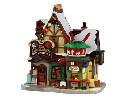 LEMAX Edificio illuminato "The Chocolate Dip Fondue" H17.8x16.6x11.3 cm