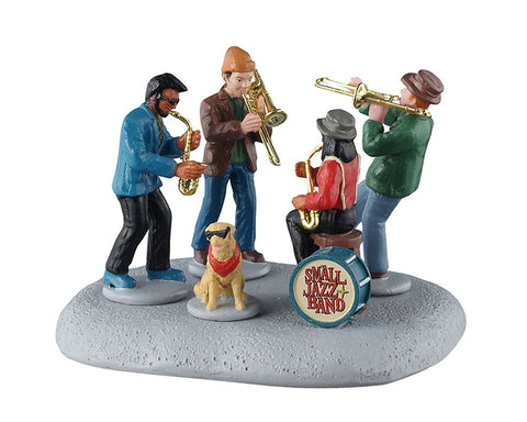LEMAX Personaggi Piccolo gruppo Jazz "Small Jazz Band" H7.6x11x9 cm