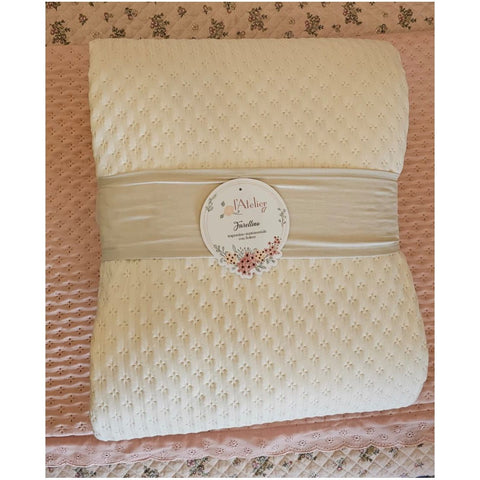 L'Atelier 17 Trapunta un posto e mezzo primaverile + 2 federe "Fiorellino" 220x260 cm 4 varianti(1 unità)