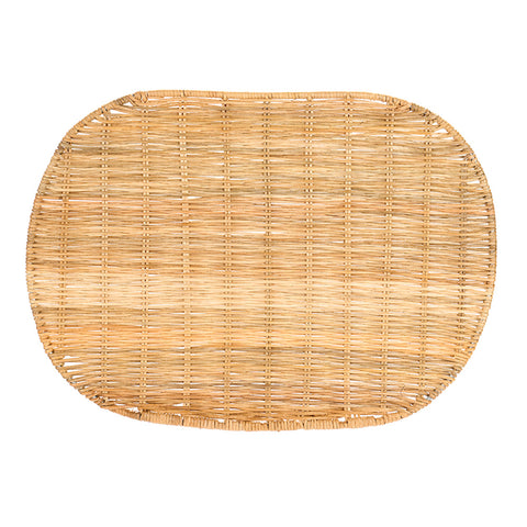 Nuvole di Stoffa Set of 2 oval wicker placemats "Ricordi" 43x32 cm