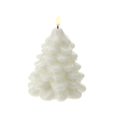 Hervit Christmas Tree Candle LED White D11,5xH13 cm