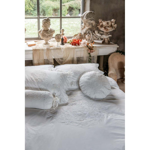 Blanc Mariclò Parure Set Copripiumino matrimoniale +2 copriguanciali "Soffio Collection" 240x260 cm
