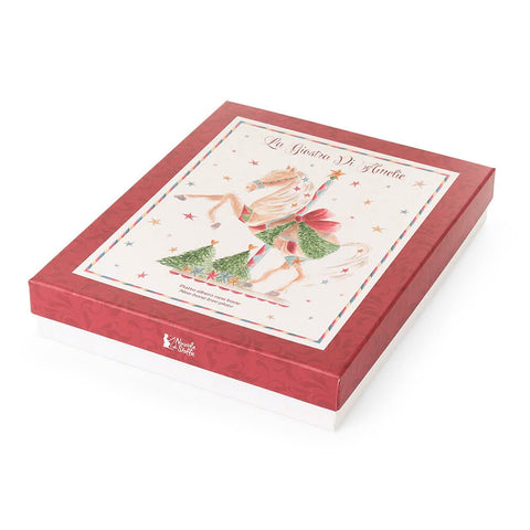 Cloth Clouds Set of 2 Christmas Tree Plates "Carousel" H19-27 cm