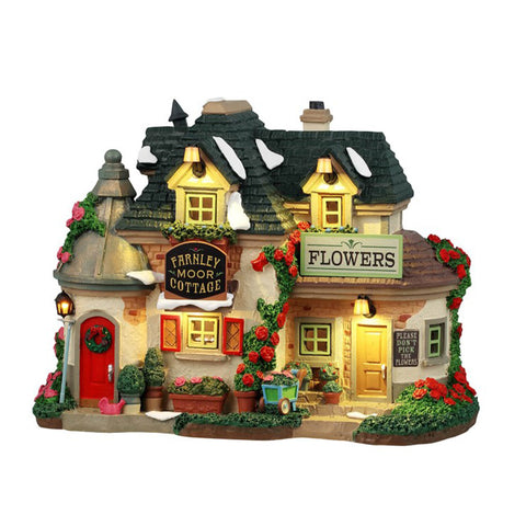 LEMAX LED illuminated building "Farnley Moor Cottage" H15.5 x 21 x 13.5 cm