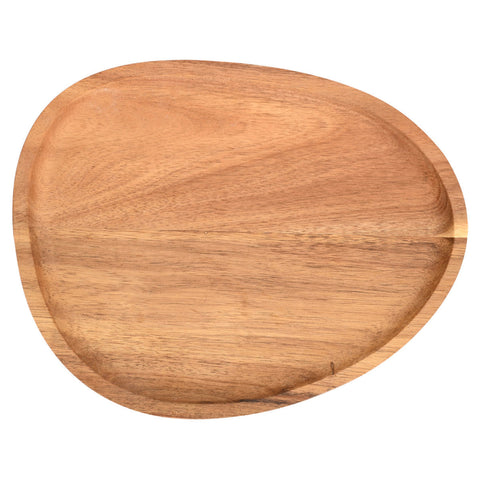 Estia Home Vassoio da portata ovale in legno "Allure" 26x21x2 cm