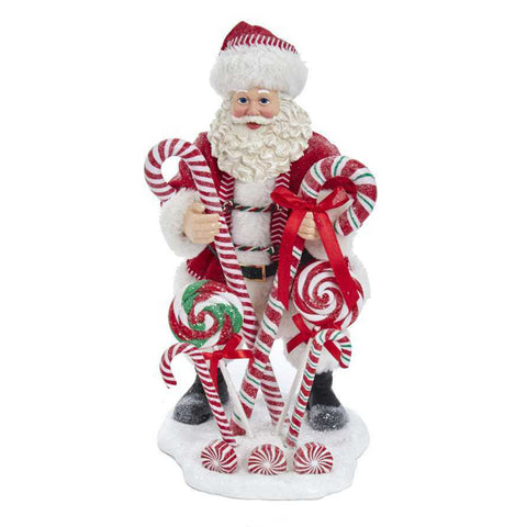 Kurt S. Adler Figurine Père Noël en résine H26 cm