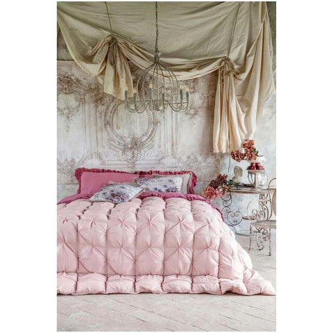 Blanc Mariclò Trapunta matrimoniale invernale rosa "Diamante" 260x260 cm