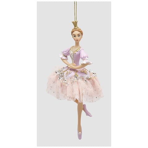 EDG Ballerina con abito tulle per albero H15 cm 2 varianti (1unità)