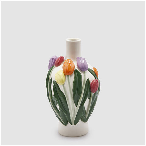 Edg - Vase en céramique "Tulip Drop" Enzo de Gasperi D16xH26 cm