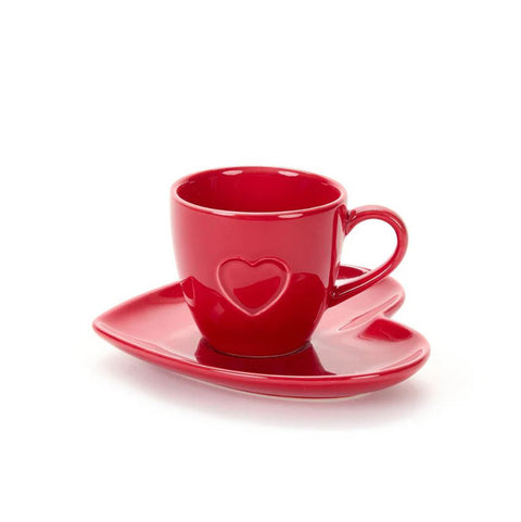 Nuvole di Stoffa Set de 2 tasses à café de Noël en porcelaine "Rogue" 6,2x3,7x5,8 cm