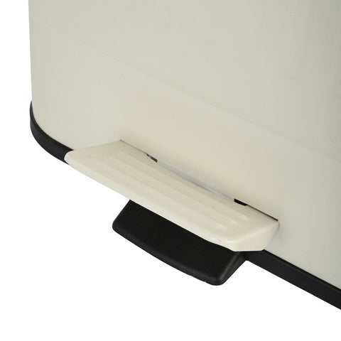 Estia Home Cestino Spazzatura in metallo avorio "Antigua" 30LT 27.5x36xH66 cm