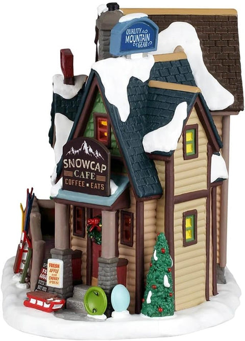 LEMAX Edificio luci led "Bighorn Peak Mountain Sports Snow Gear" H15.5x18x12 cm