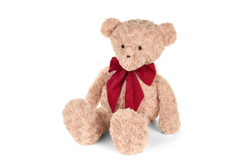 Nuvole di Stoffa Peluche di natale orsetto con fiocco rosso H40 cm