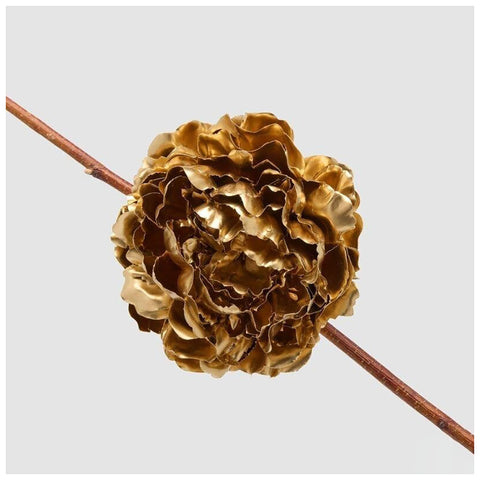 EDG - Enzo De Gasperi Decoro natalizio con clip Peonia lucida D17 cm 3varianti (1unità)