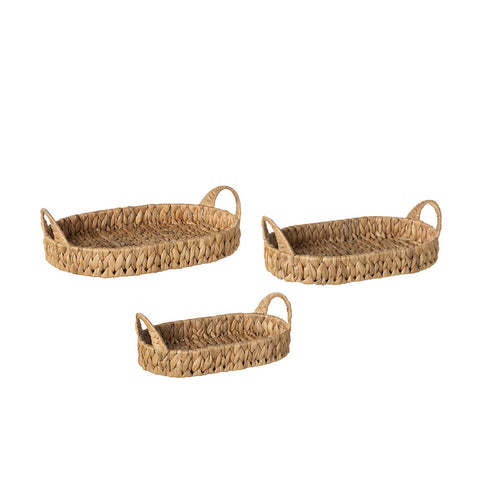 Nacchi's Art Panier Ovale en Jacinthe d'Eau 3 Variations (1 Unité)