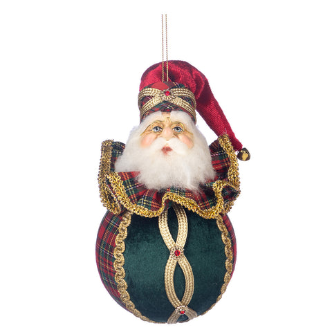 GOODWILL Fabric ball with Santa Claus 11 cm 2 variants (1pc)