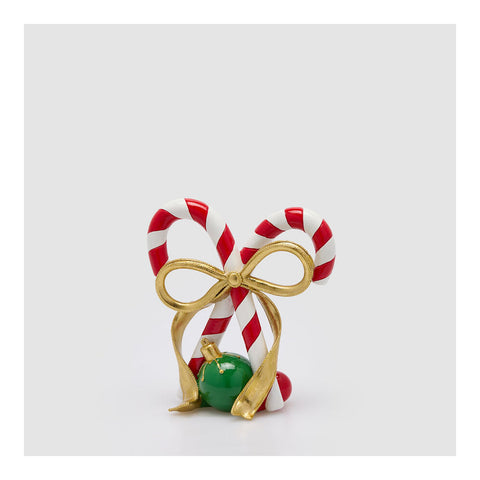 EDG Decoro di Natale candycane con fiocco 19x8xH21 cm