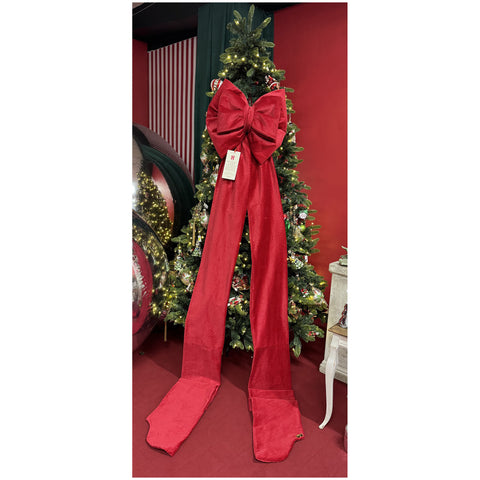 Madame Fioccò Mega Fiocco rosso per Albero di Natale H300 cm