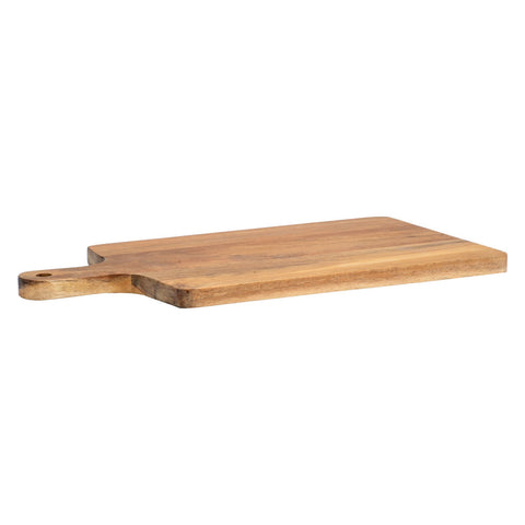 Estia Home Planche à découper en bois avec manche et corde "Allure" 40-50x25x2 cm